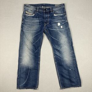 Diesel LARKEE Blue Eyecons 2011 1st Edition Regular Straight Jeans 36X30 Italy